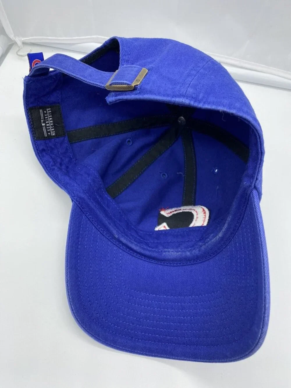 Chicago Cubs Blue Baseball Hat Cap Adjustable Strap-Back MLB Red C 47 Brand